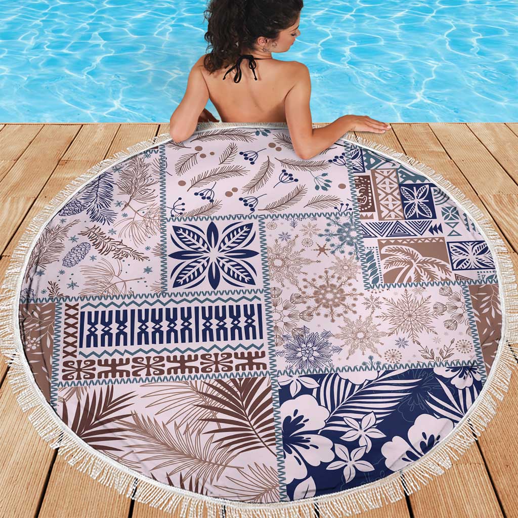 Aloha Hawaii Pastel Christmas Patchwork Beach Blanket Rustic Style LT7 - Polynesian Pride
