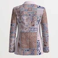 Aloha Hawaii Pastel Christmas Patchwork Blazer Rustic Style LT7 - Polynesian Pride