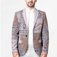 Aloha Hawaii Pastel Christmas Patchwork Blazer Rustic Style LT7 - Polynesian Pride