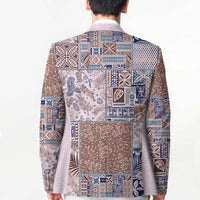 Aloha Hawaii Pastel Christmas Patchwork Blazer Rustic Style LT7 - Polynesian Pride