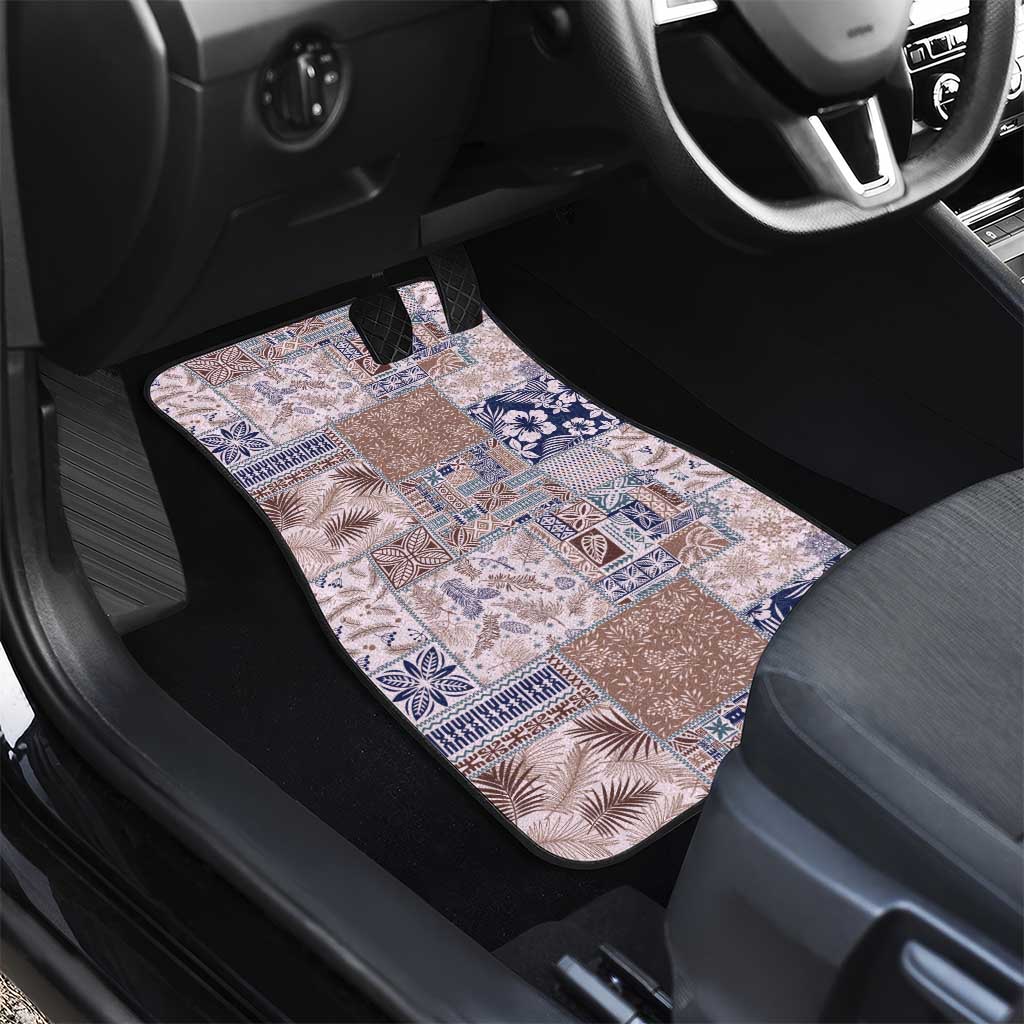 Aloha Hawaii Pastel Christmas Patchwork Car Mats Rustic Style - Polynesian Pride