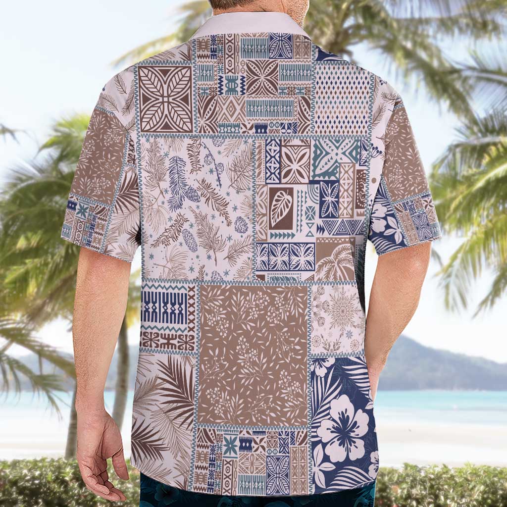 Aloha Hawaii Pastel Christmas Patchwork Hawaiian Shirt Rustic Style - Polynesian Pride