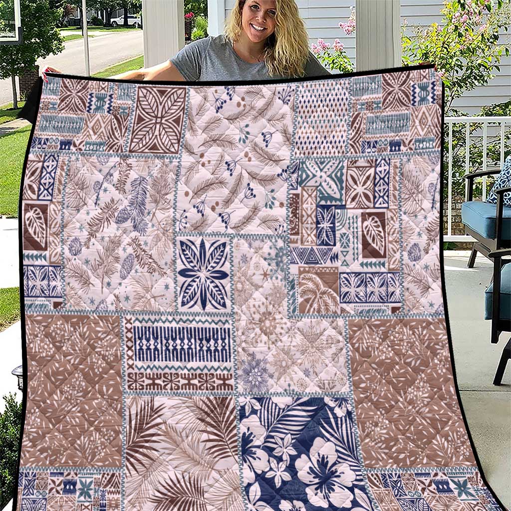 Aloha Hawaii Pastel Christmas Patchwork Quilt Rustic Style - Polynesian Pride