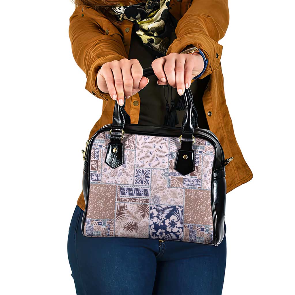 Aloha Hawaii Pastel Christmas Patchwork Shoulder Handbag Rustic Style LT7 One Size Beige - Polynesian Pride