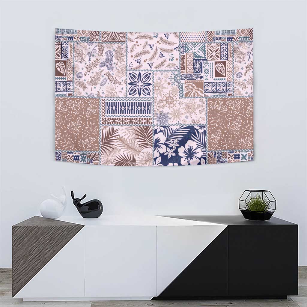 Aloha Hawaii Pastel Christmas Patchwork Tapestry Rustic Style LT7 - Polynesian Pride