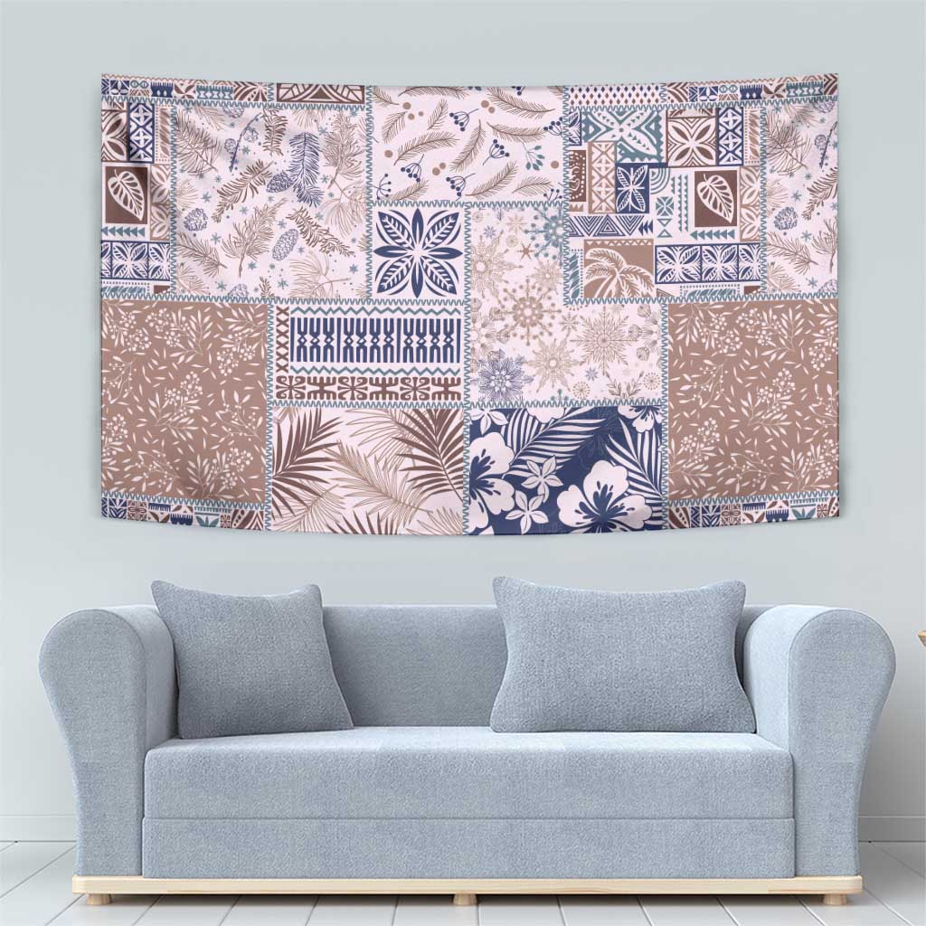 Aloha Hawaii Pastel Christmas Patchwork Tapestry Rustic Style LT7 - Polynesian Pride