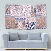 Aloha Hawaii Pastel Christmas Patchwork Tapestry Rustic Style LT7 - Polynesian Pride