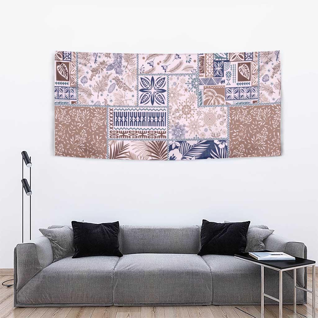 Aloha Hawaii Pastel Christmas Patchwork Tapestry Rustic Style LT7 - Polynesian Pride