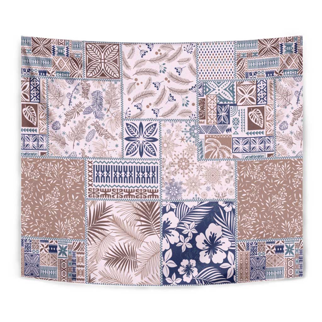 Aloha Hawaii Pastel Christmas Patchwork Tapestry Rustic Style LT7 - Polynesian Pride