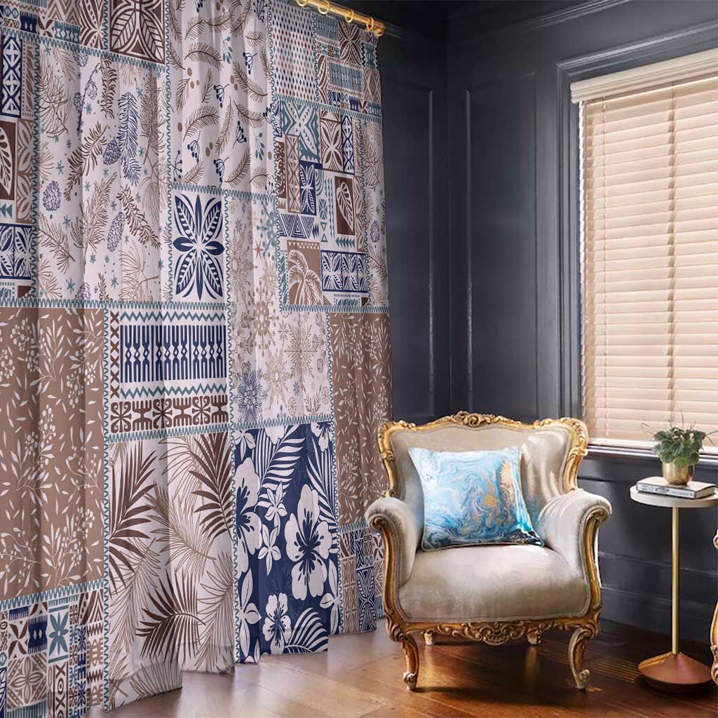 Aloha Hawaii Pastel Christmas Patchwork Window Curtain Rustic Style LT7 - Polynesian Pride