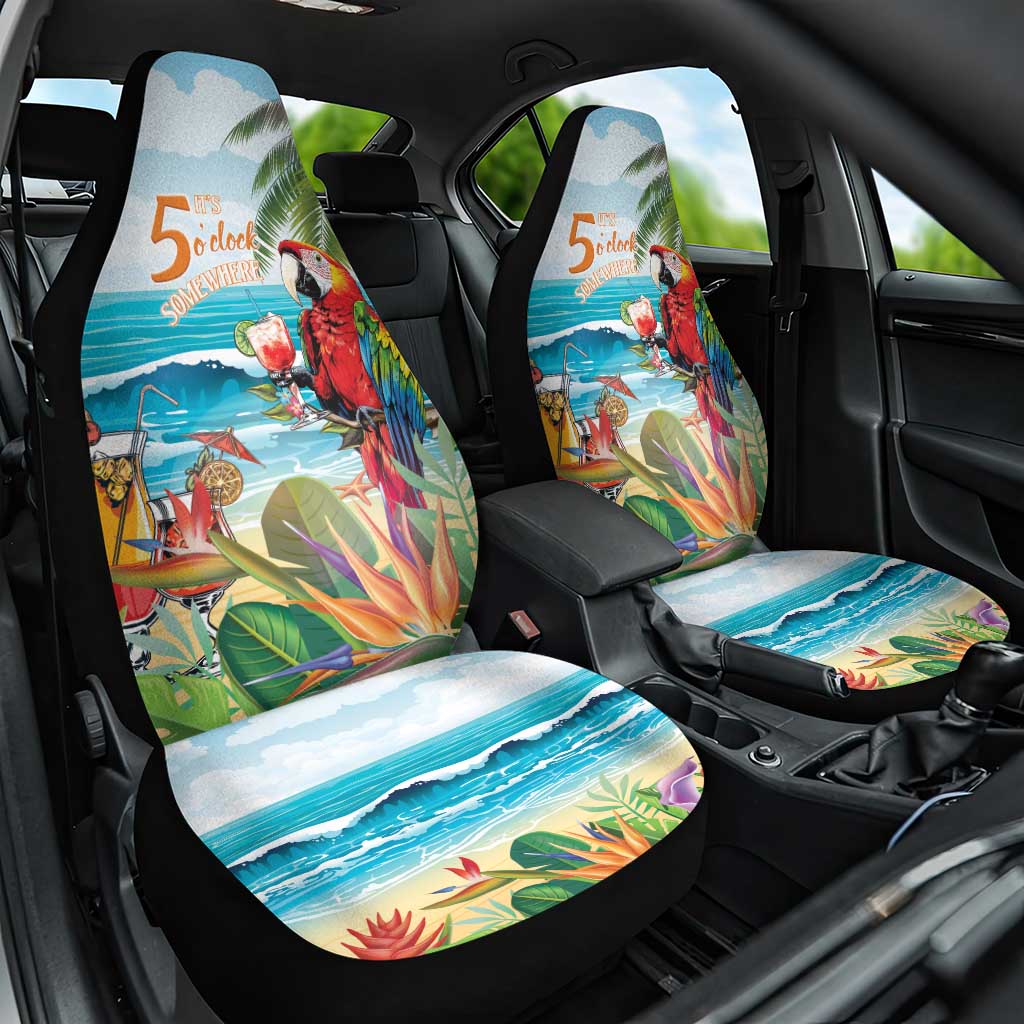 Aloha Hawaii Christmas Car Seat Cover It's 5 o'clock Somewhere