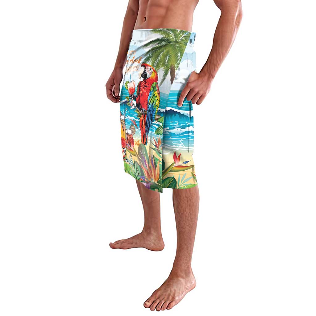 Aloha Hawaii Christmas Lavalava It's 5 o'clock Somewhere