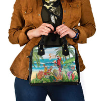 Aloha Hawaii Christmas Shoulder Handbag It's 5 o'clock Somewhere