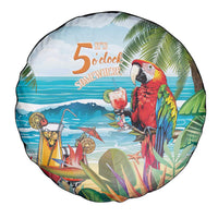 Aloha Hawaii Christmas Spare Tire Cover It's 5 o'clock Somewhere