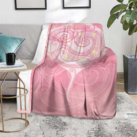 Breast Cancer Awareness Maori Aotearoa Blanket Manta Ray - Pink Glaze LT7 - Polynesian Pride