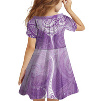 Epilepsy Awareness Maori Aotearoa Family Matching Tank Maxi Dress and Hawaiian Shirt Manta Ray - Purple Glaze LT7 - Polynesian Pride