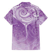 Epilepsy Awareness Maori Aotearoa Hawaiian Shirt Manta Ray - Purple Glaze - Polynesian Pride
