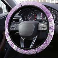 Epilepsy Awareness Maori Aotearoa Steering Wheel Cover Manta Ray - Purple Glaze LT7 - Polynesian Pride