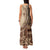 Samoa Siapo Mamanu Family Matching Tank Maxi Dress and Hawaiian Shirt Plumeria Mocha Motifs