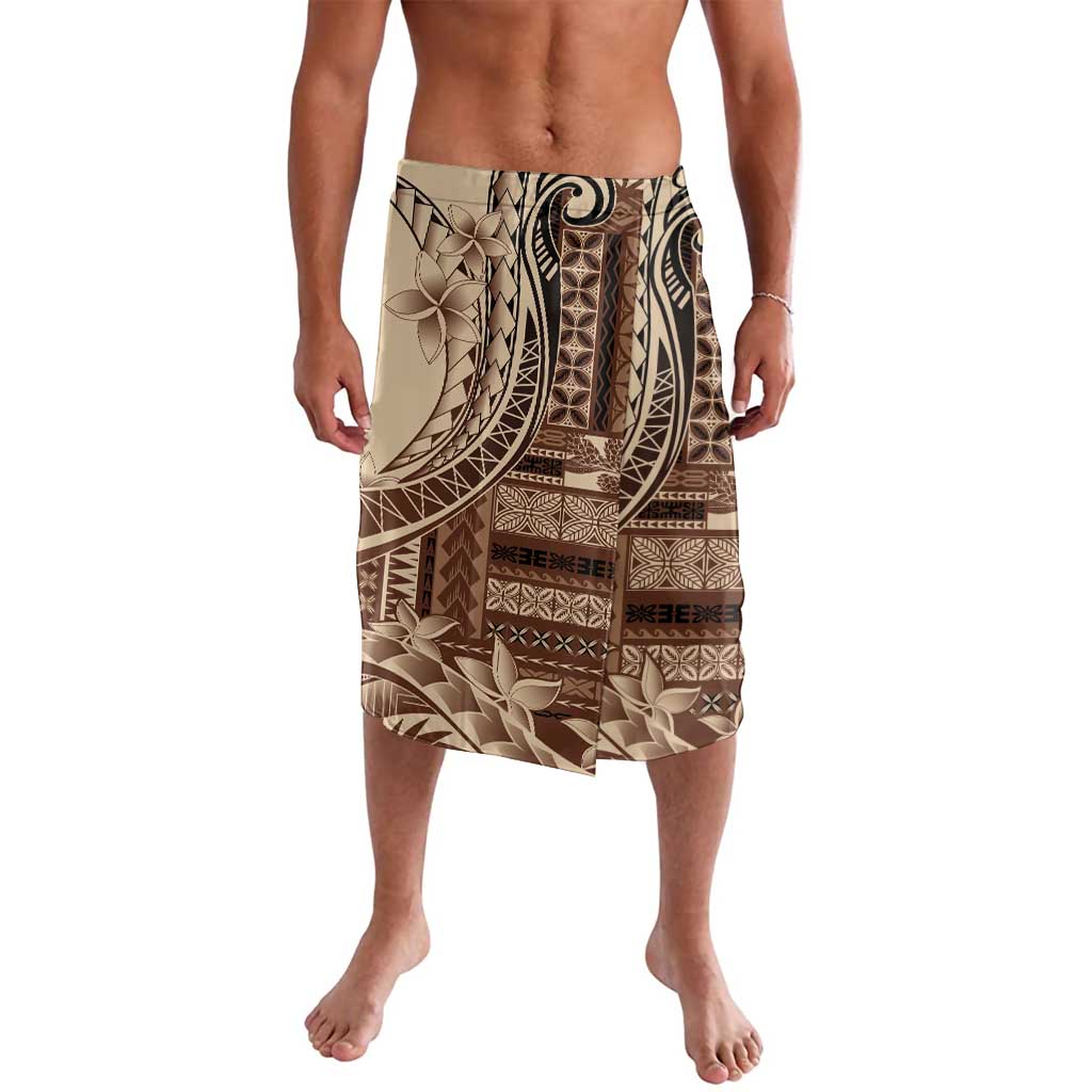 Samoa Siapo Mamanu Lavalava Plumeria Mocha Motifs