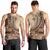 Samoa Siapo Mamanu Men Tank Top Plumeria Mocha Motifs