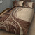 Samoa Siapo Mamanu Quilt Bed Set Plumeria Mocha Motifs