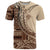 Samoa Siapo Mamanu T Shirt Plumeria Mocha Motifs