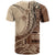 Samoa Siapo Mamanu T Shirt Plumeria Mocha Motifs