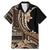 Samoa Siapo Mamanu Family Matching Mermaid Dress and Hawaiian Shirt Plumeria Black Motifs