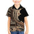 Samoa Siapo Mamanu Family Matching Mermaid Dress and Hawaiian Shirt Plumeria Black Motifs