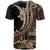 Samoa Siapo Mamanu T Shirt Plumeria Black Motifs