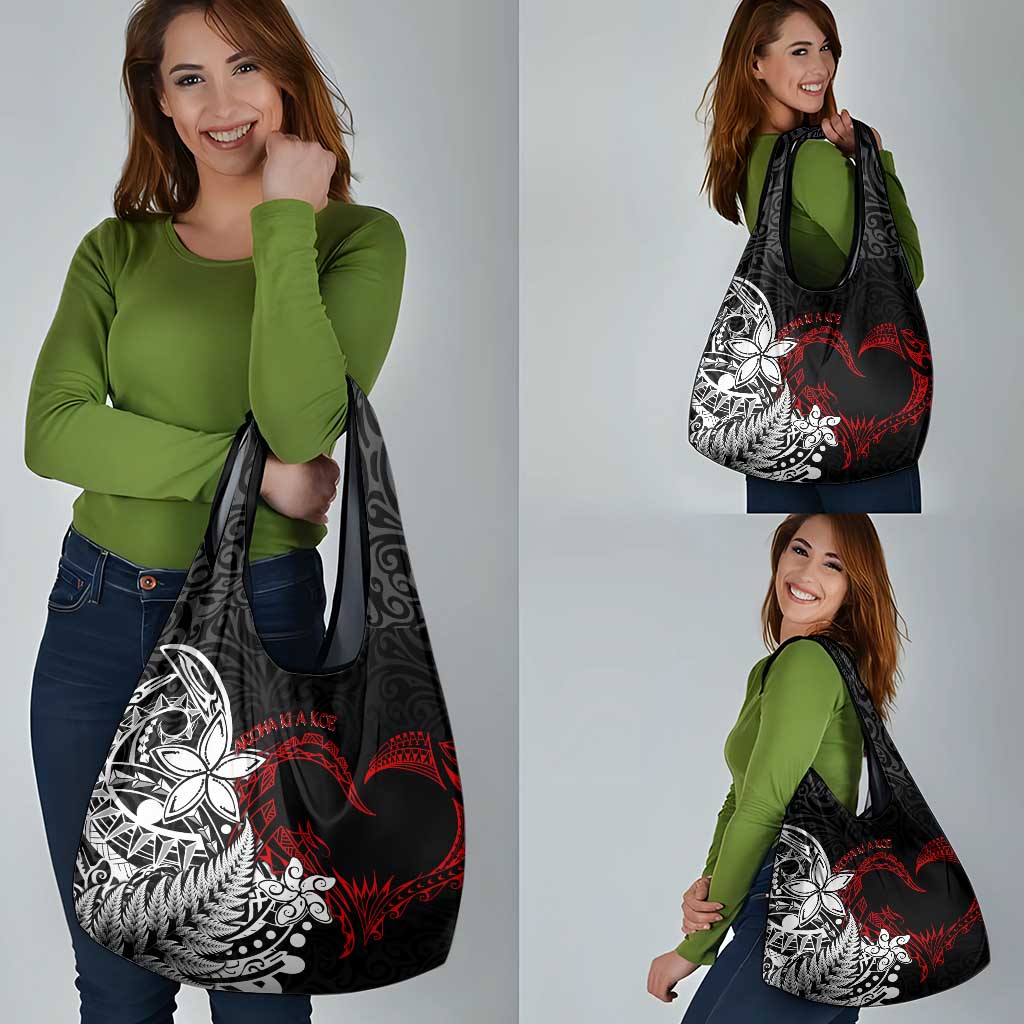 Valentine New Zealand Grocery Bag Aotearoa Couple Maori Aroha Ki a Koe LT7 - Polynesian Pride