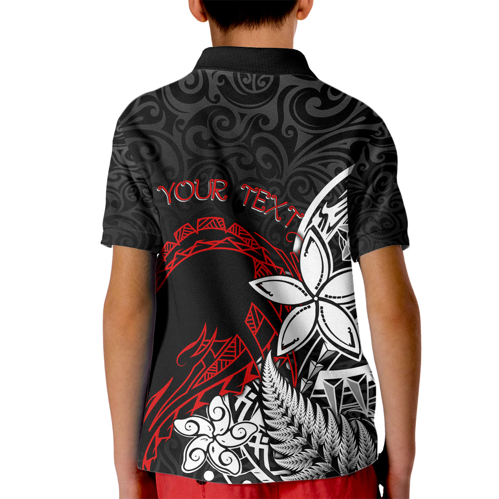 New Zealand Aotearoa Valentine Kid Polo Shirt Couple Maori Aroha Ki a Koe Ver.02 LT7 - Polynesian Pride