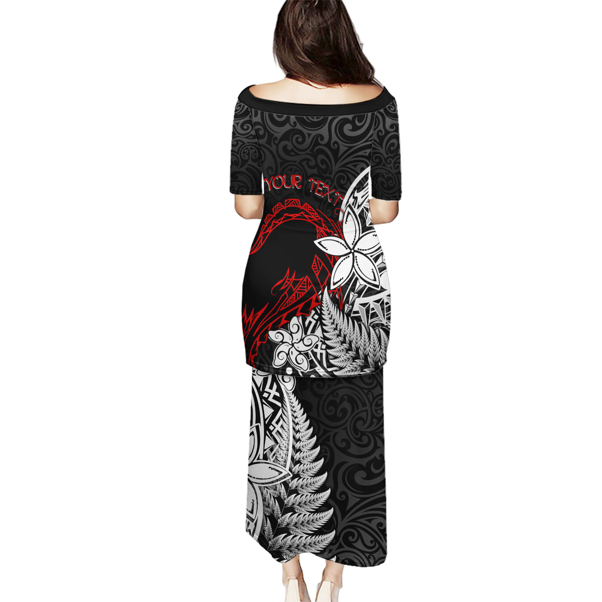 New Zealand Aotearoa Valentine Puletasi Couple Maori Aroha Ki a Koe Ver.02 LT7 - Polynesian Pride