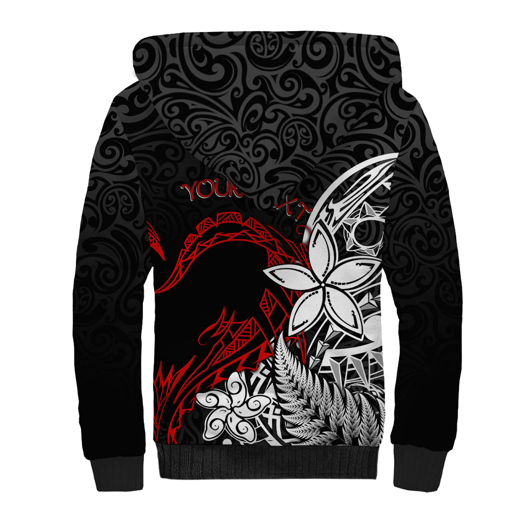 New Zealand Aotearoa Valentine Sherpa Hoodie Couple Maori Aroha Ki a Koe Ver.02 LT7 - Polynesian Pride