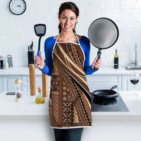 Pasifika Women's Day - Samoa Siapo Malu Tattoo Inspired Apron Brown