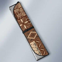 Pasifika Women's Day - Samoa Siapo Malu Tattoo Inspired Auto Sun Shade Brown