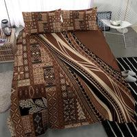 Pasifika Women's Day - Samoa Siapo Malu Tattoo Inspired Bedding Set Brown