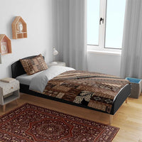 Pasifika Women's Day - Samoa Siapo Malu Tattoo Inspired Bedding Set Brown