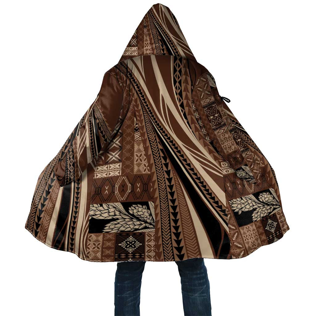 Pasifika Women's Day - Samoa Siapo Malu Tattoo Inspired Cloak Brown
