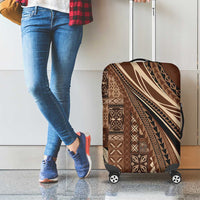 Pasifika Women's Day - Samoa Siapo Malu Tattoo Inspired Luggage Cover Brown LT7 - Polynesian Pride