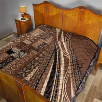 Pasifika Women's Day - Samoa Siapo Malu Tattoo Inspired Quilt Brown