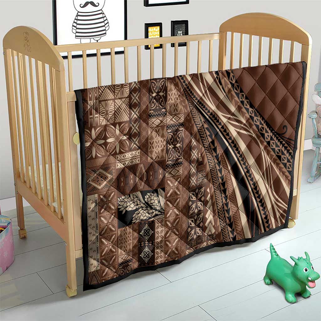 Pasifika Women's Day - Samoa Siapo Malu Tattoo Inspired Quilt Brown