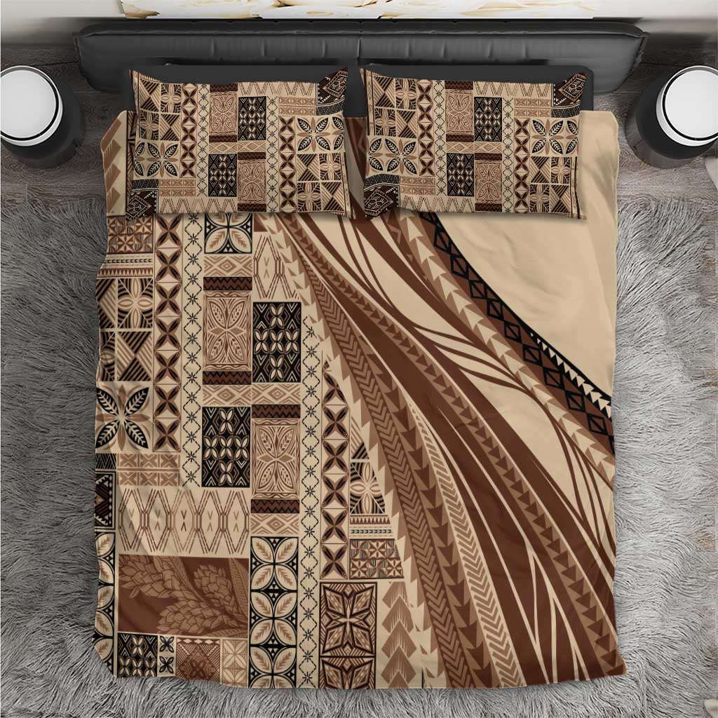 Pasifika Women's Day - Samoa Siapo Malu Tattoo Inspired Bedding Set Beige