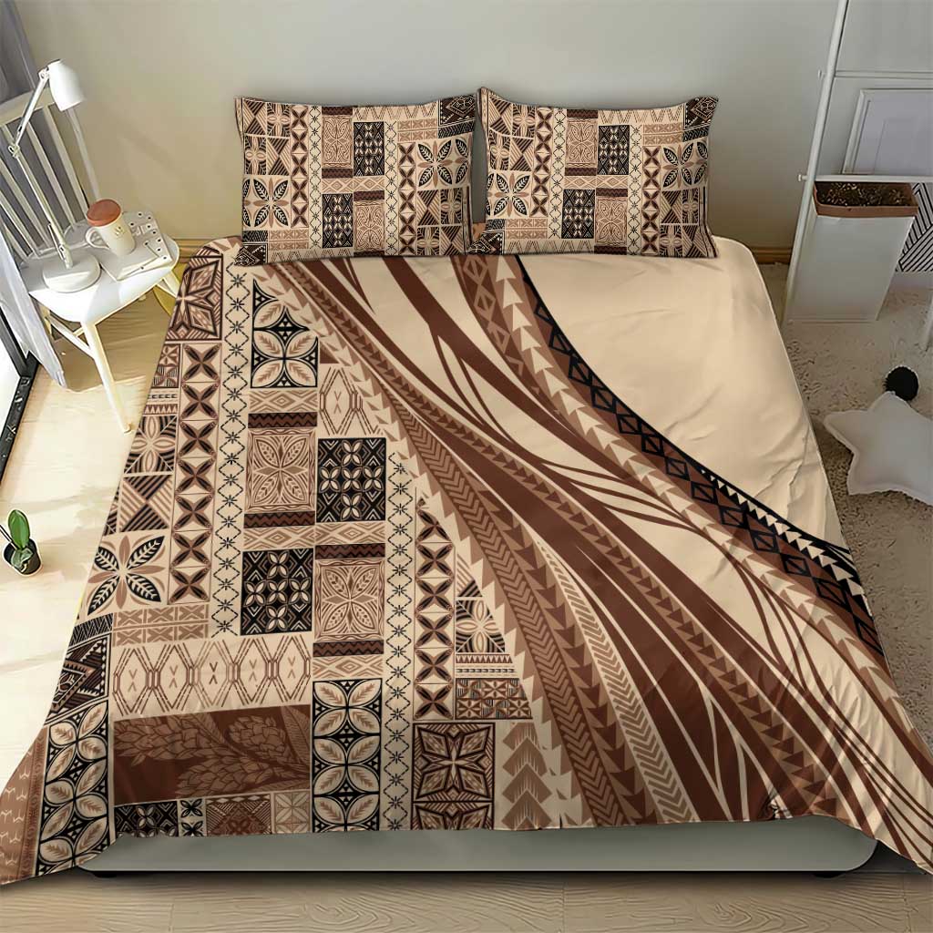 Pasifika Women's Day - Samoa Siapo Malu Tattoo Inspired Bedding Set Beige