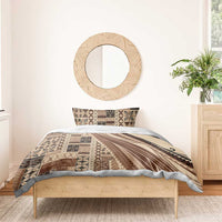 Pasifika Women's Day - Samoa Siapo Malu Tattoo Inspired Bedding Set Beige