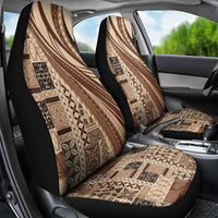 Pasifika Women's Day - Samoa Siapo Malu Tattoo Inspired Car Seat Cover Beige