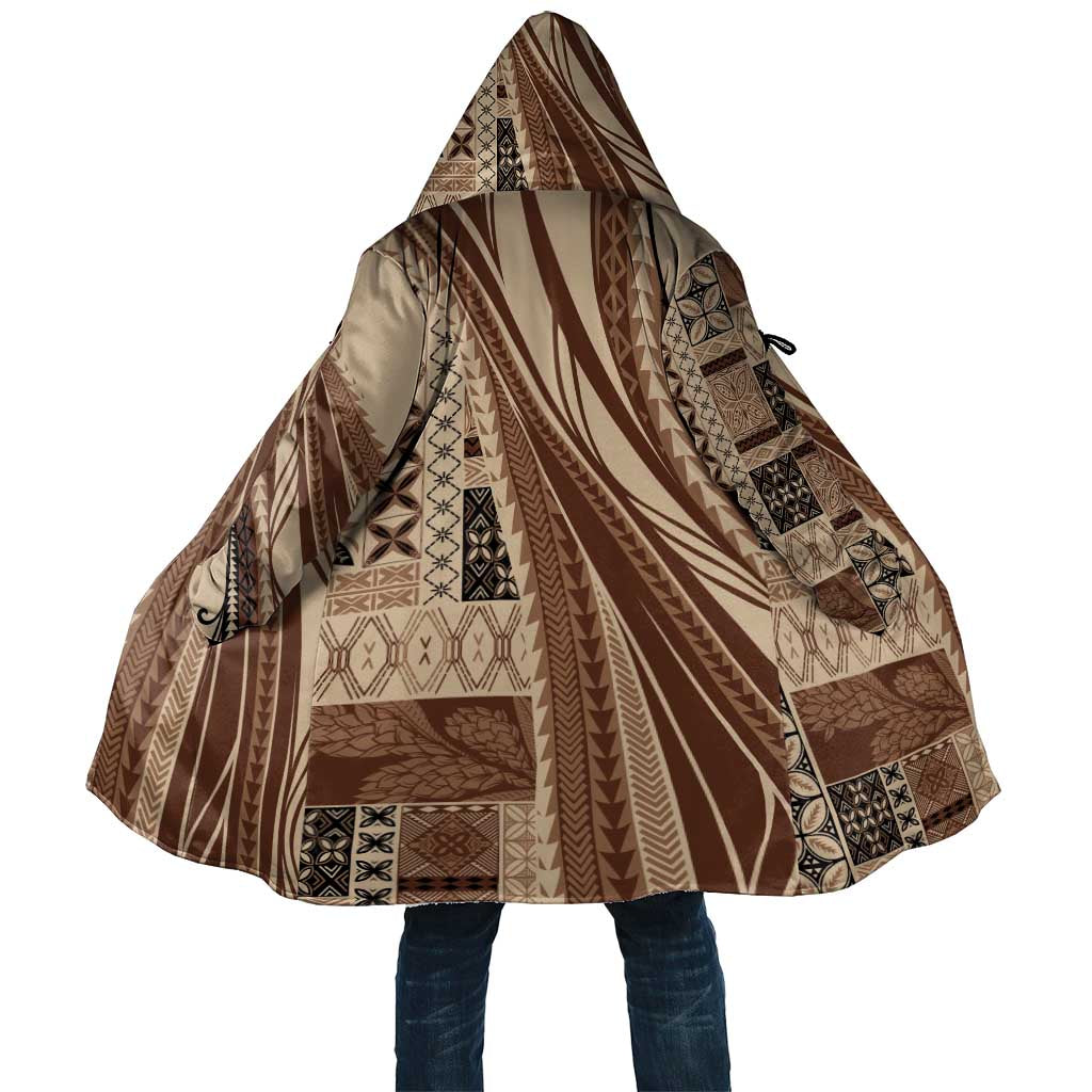 Pasifika Women's Day - Samoa Siapo Malu Tattoo Inspired Cloak Beige