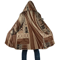 Pasifika Women's Day - Samoa Siapo Malu Tattoo Inspired Cloak Beige