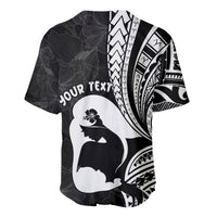 Mother's Day Baseball Jersey Polynesia Vintage Hibiscus - Black LT7 - Polynesian Pride